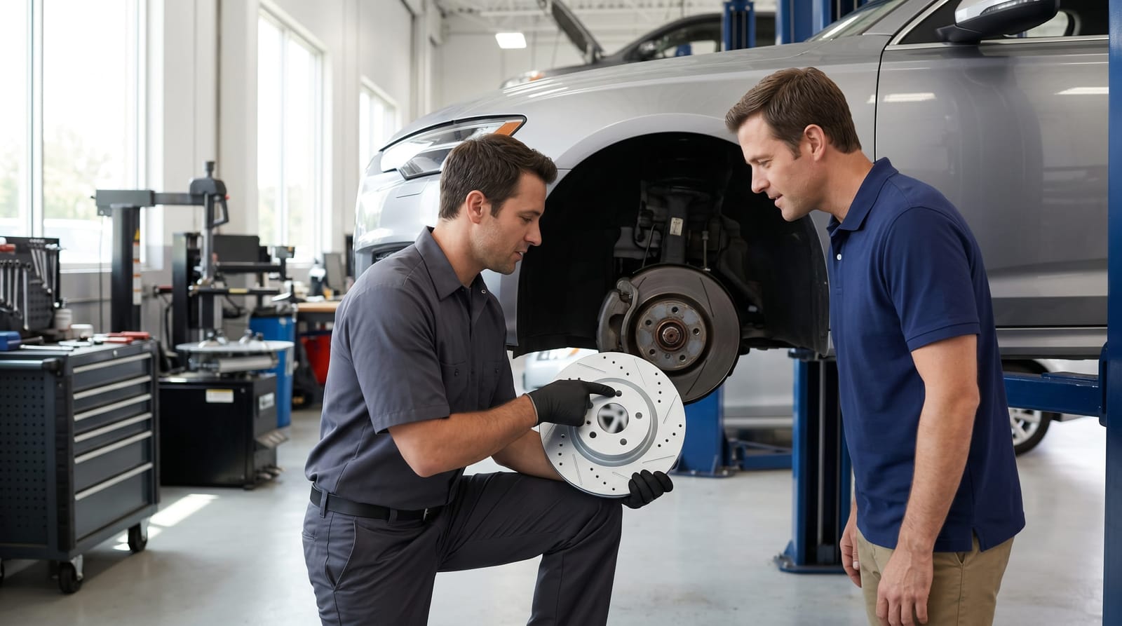 What Are Slotted and Drilled Brake Rotors? Do I Need Them in Kaufman County?