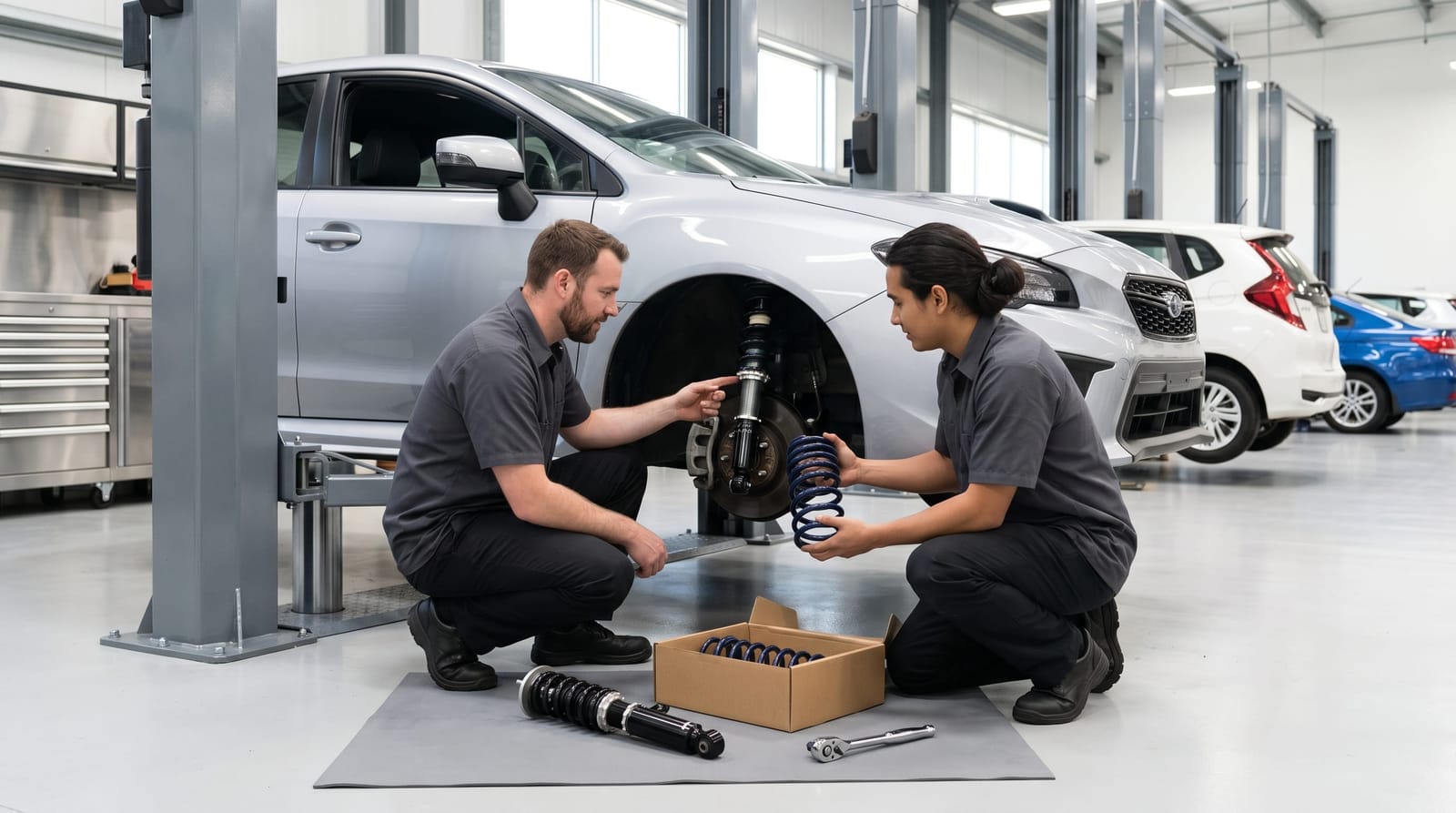 What's the Difference Between Lowering Springs and Coilovers?